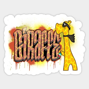 Graffiti Giraffe Sticker